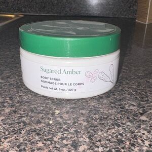 Arbonne Sugared Amber Body Scrub - Green and White